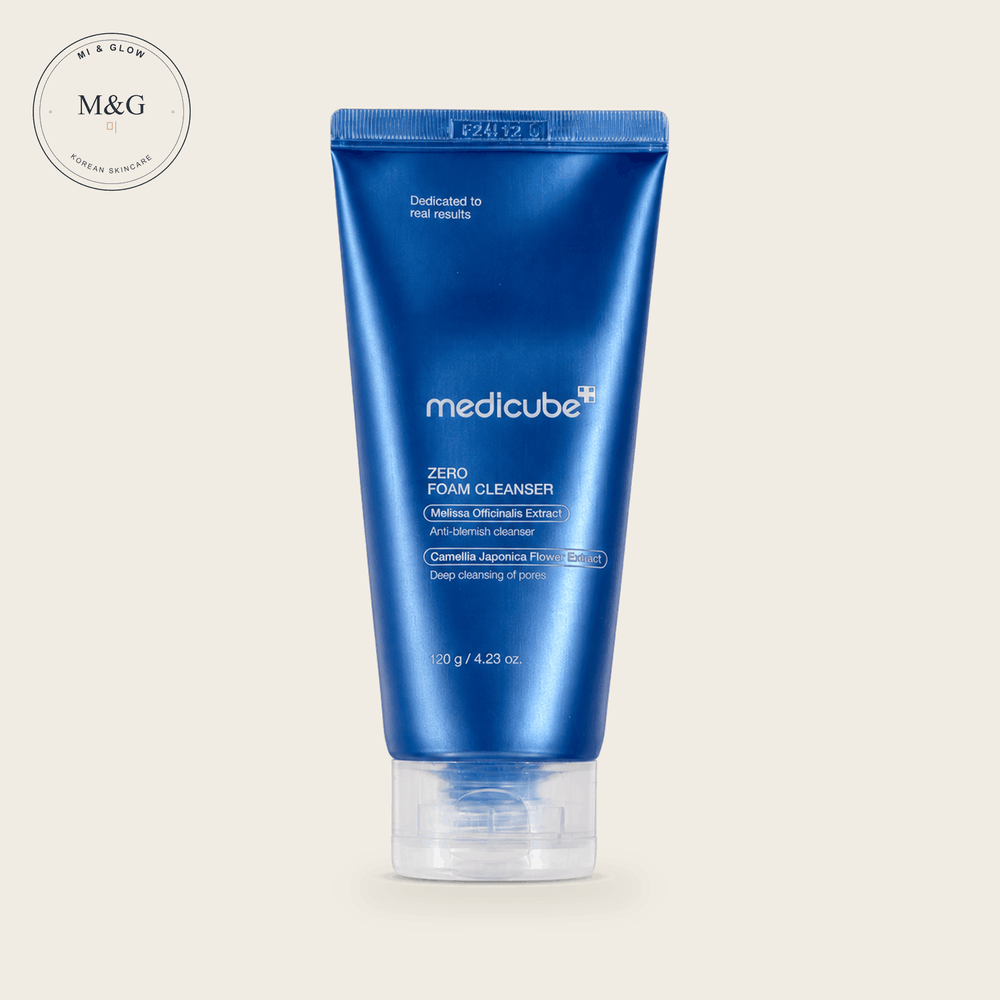 medicube Zero Foam Cleanser for Sensitive Skin 120g — gentle Korean foam cleanser with lemon balm and camellia