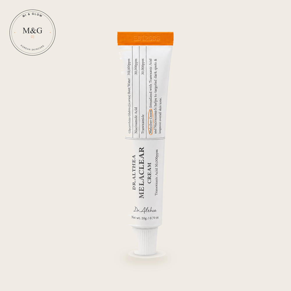Dr. Althea Melaclear Cream 20g — Korean dark spot treatment with tranexamic acid and alpha-arbutin