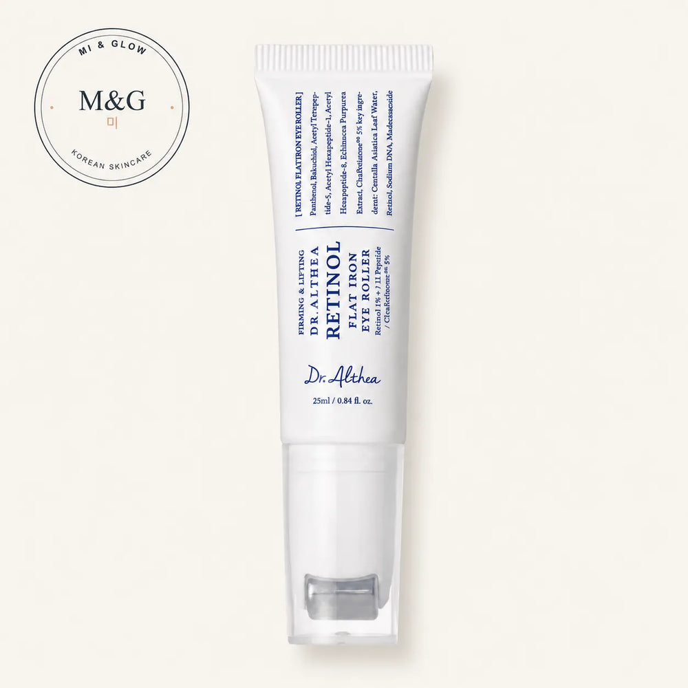 Dr. Althea Retinol Flat Iron Eye Roller 25ml — Korean firming eye treatment with retinol and peptides