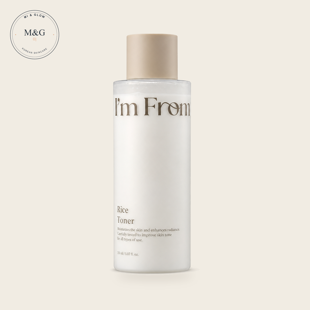I'm From Rice Toner 150ml — Korean rice toner with 77.78% rice extract for hydration and glow