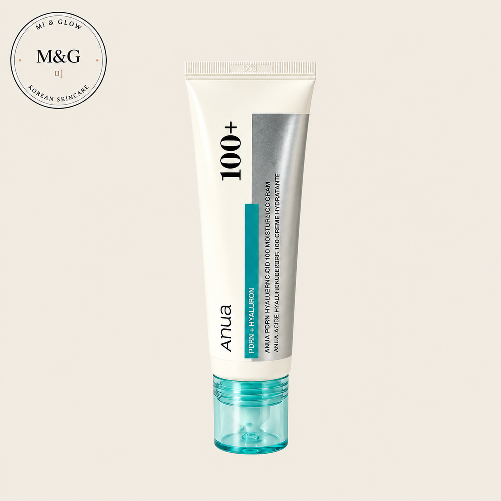 Anua PDRN Hyaluronic Acid 100 Moisturizing Cream 60ml — Korean gel-cream for deep hydration and barrier support