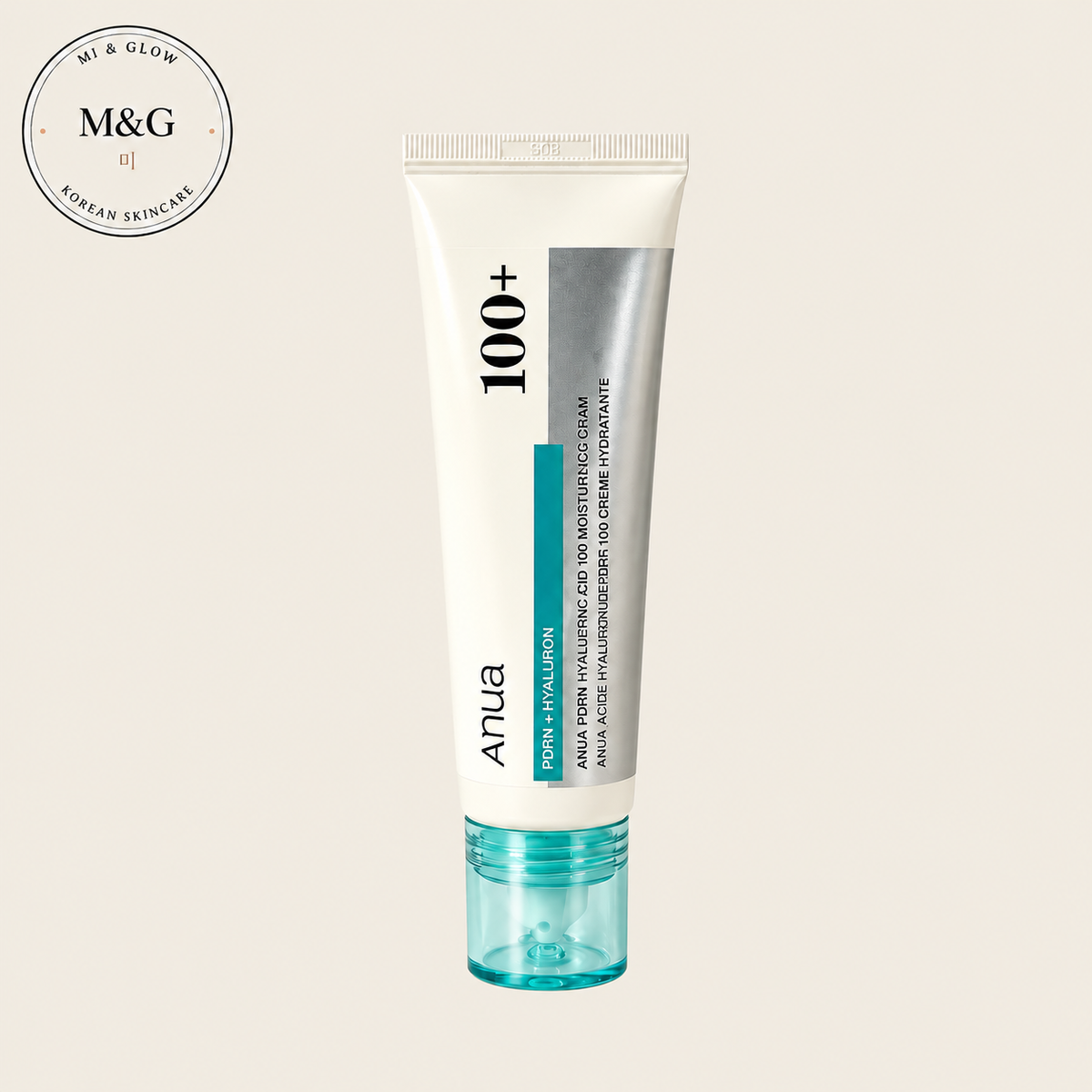 Anua PDRN Hyaluronic Acid 100 Moisturizing Cream 60ml — Korean gel-cream for deep hydration and barrier support