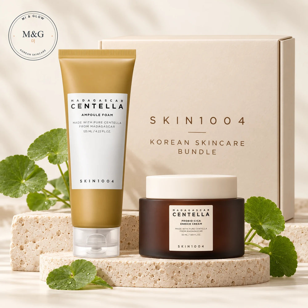 SKIN1004 Centella Duo for Sensitive Skin with Madagascar Centella Ampoule Foam and Probio-Cica Enrich Cream
