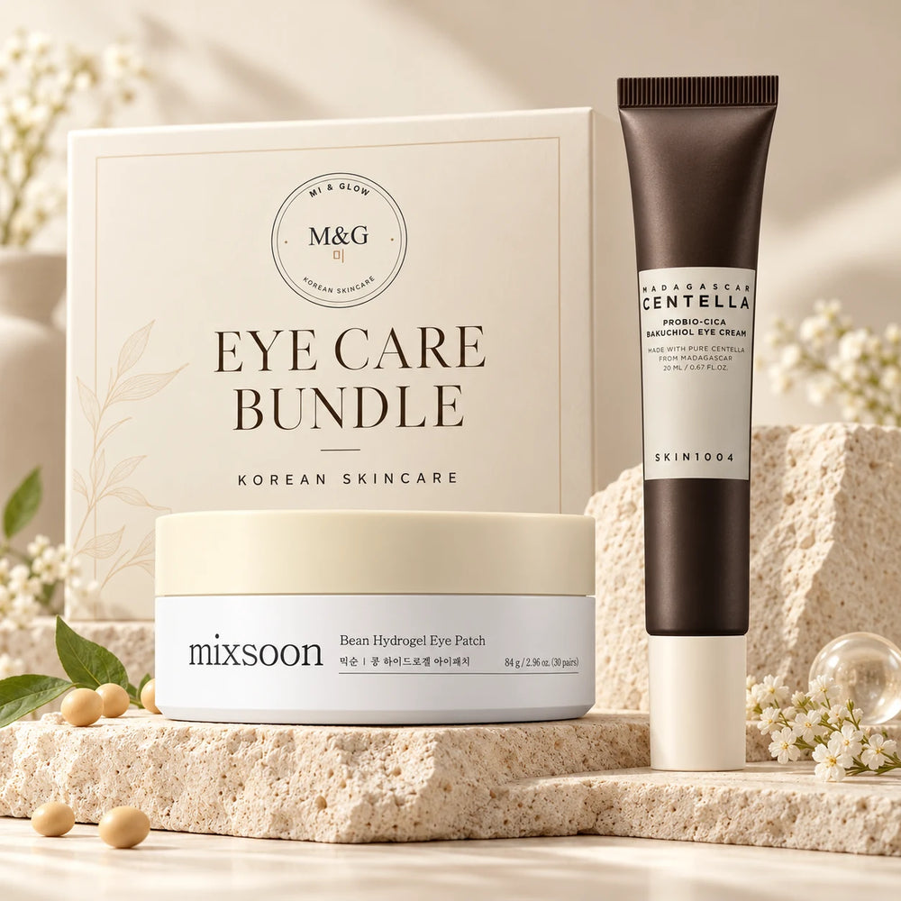 SKIN1004 + mixsoon Sensitive Eyes Kit with SKIN1004 Probio-Cica Bakuchiol Eye Cream and mixsoon Bean Hydrogel Eye Patches