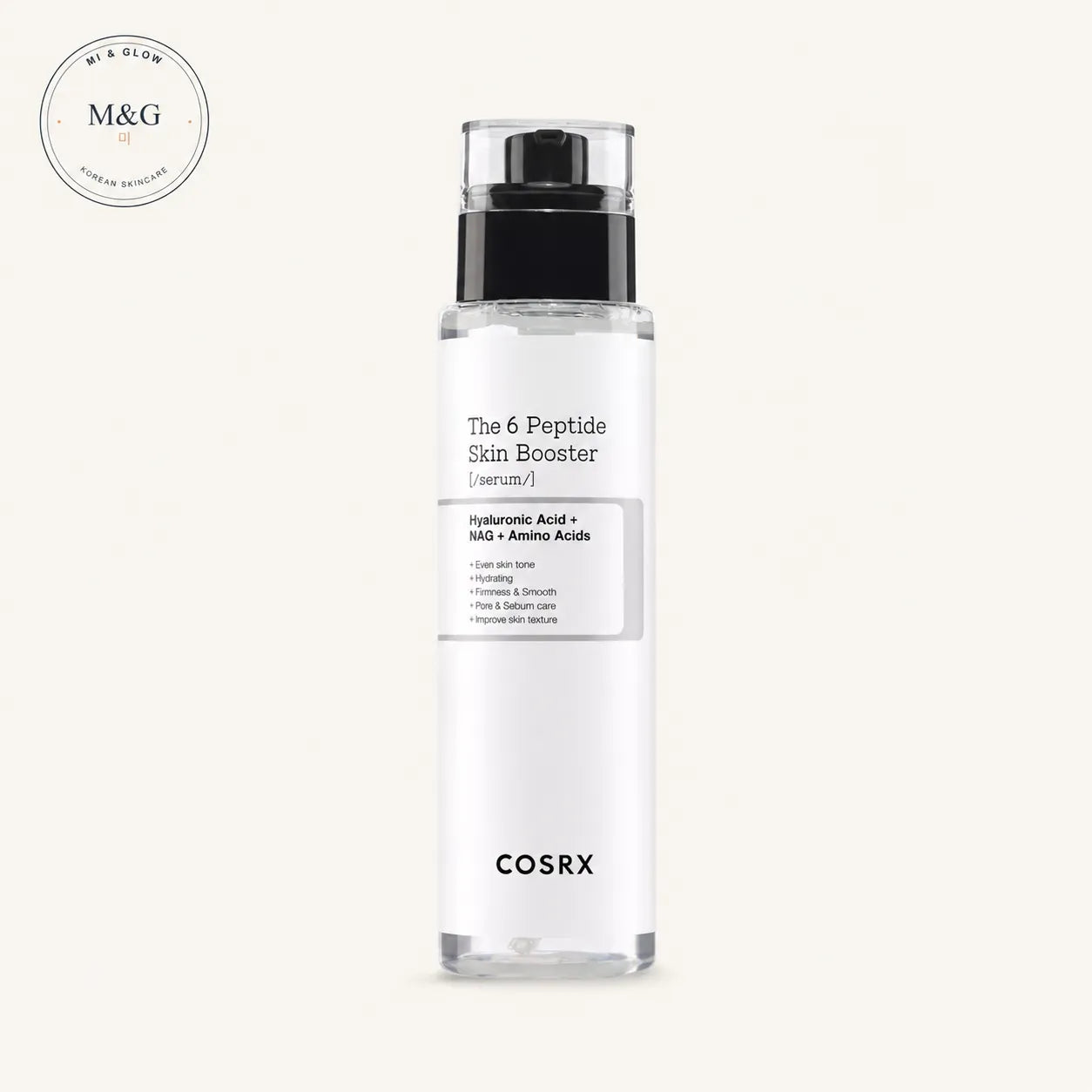 COSRX The 6 Peptide Skin Booster Serum Toner 150ml — Korean peptide toner with hyaluronic acid