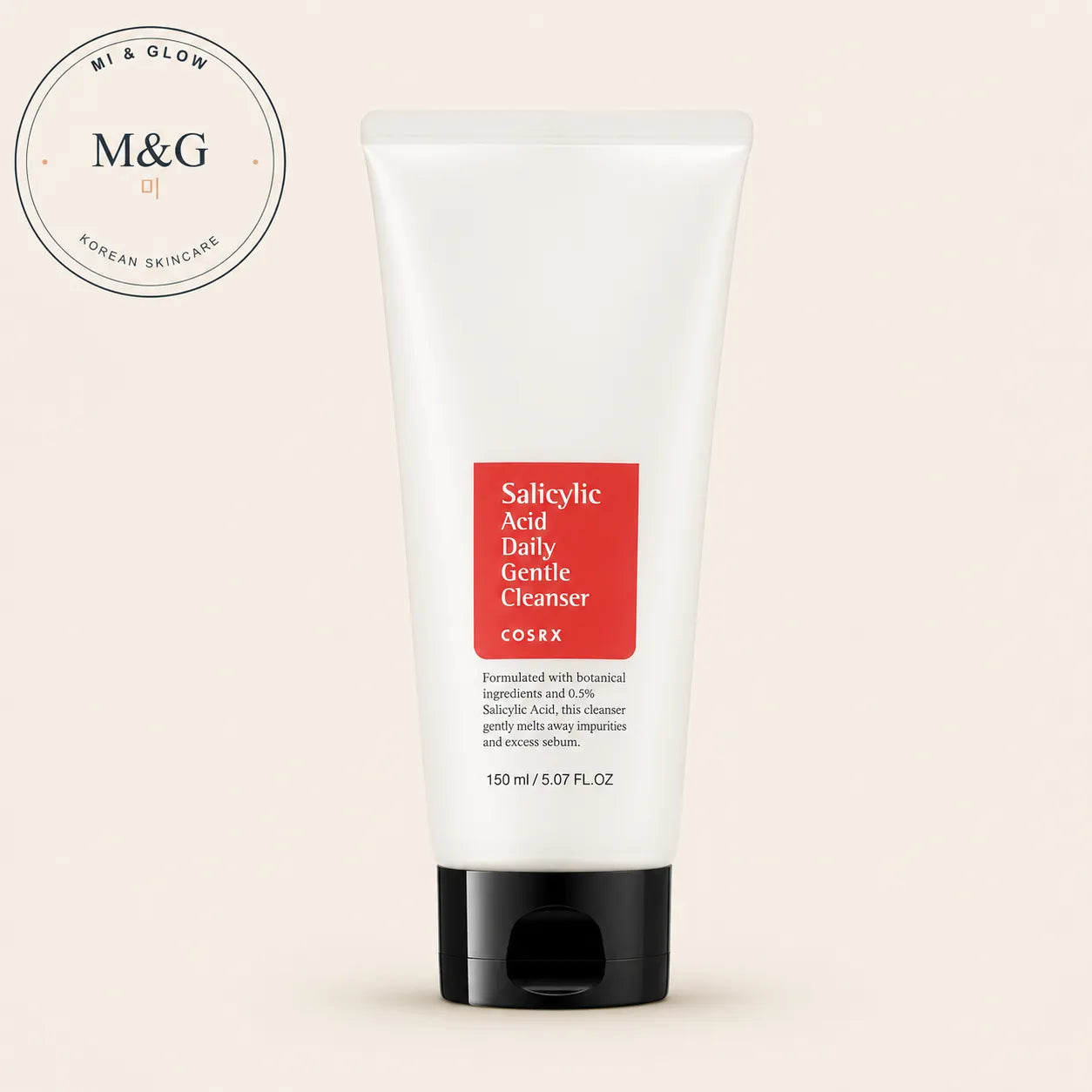 COSRX Salicylic Acid Daily Gentle Cleanser 150ml — Korean BHA face wash for oily, acne-prone skin