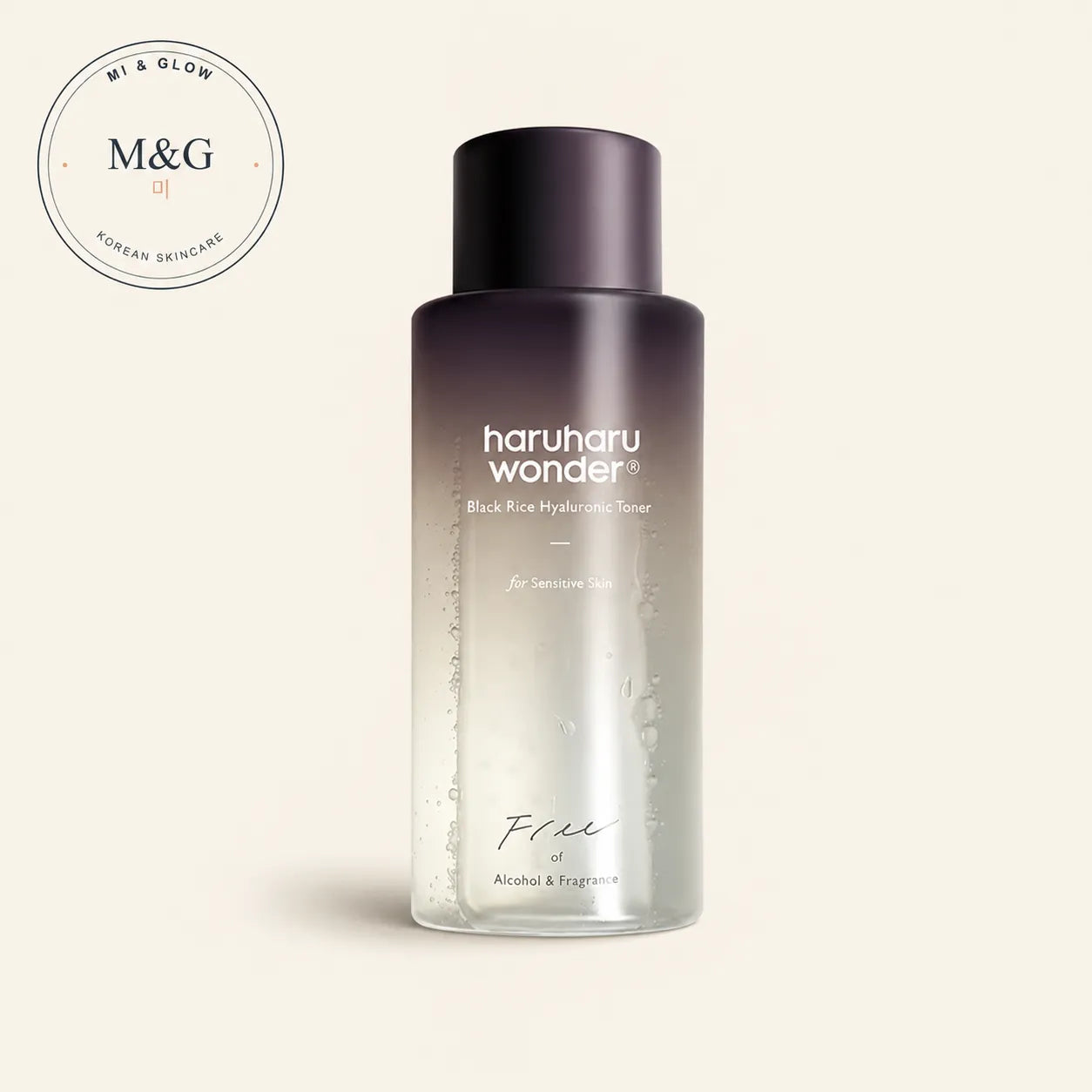 haruharu wonder Black Rice Hyaluronic Toner 150ml — alcohol-free Korean toner for sensitive skin