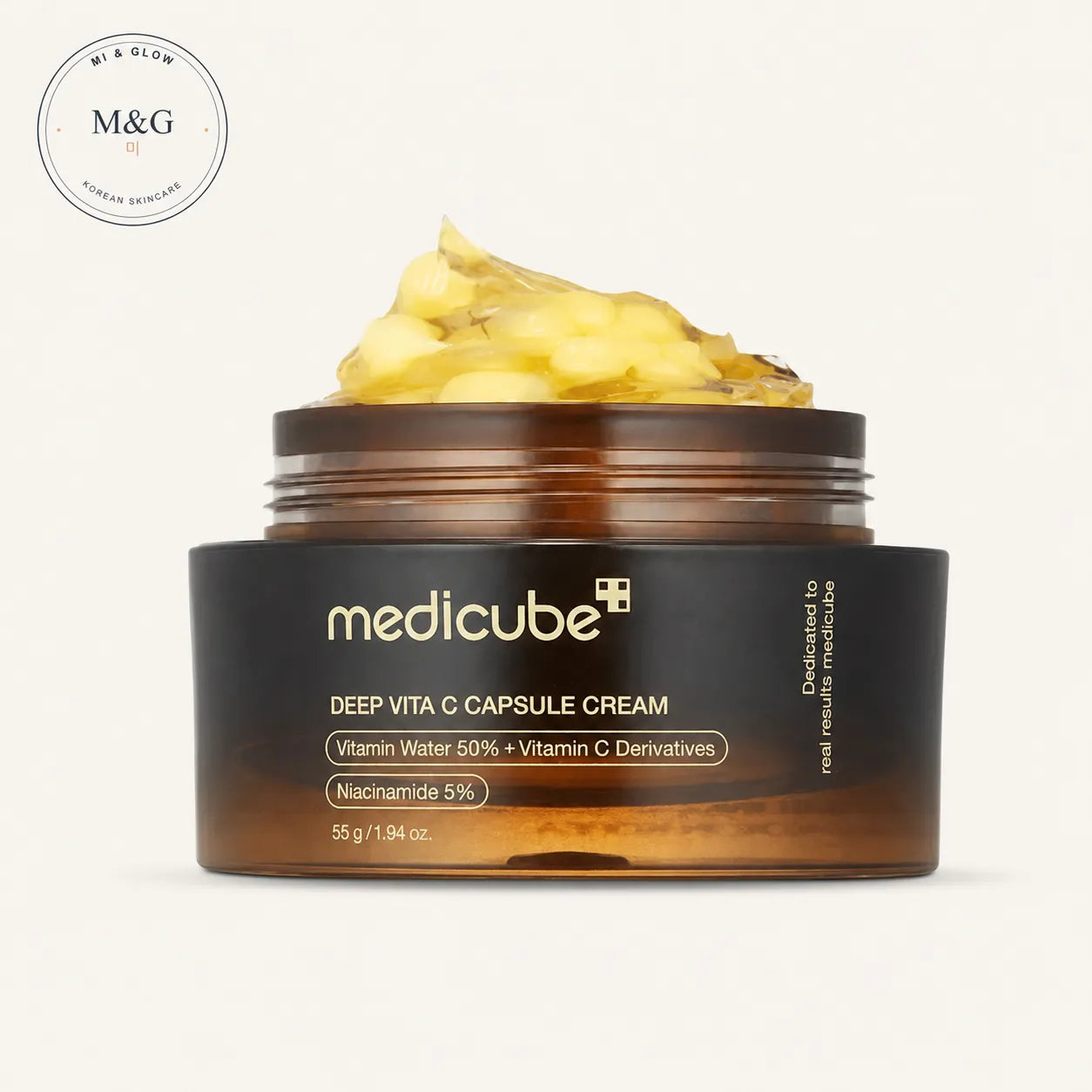 medicube Deep Vita C Capsule Cream 55g — brightening Korean vitamin C moisturiser with niacinamide