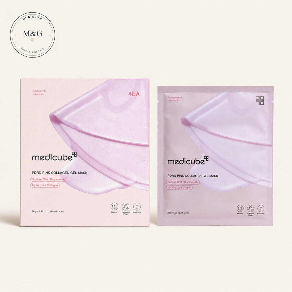 medicube PDRN Pink Collagen Jelly Gel Mask, 4 sheets — Korean collagen jelly mask for firmness and bounce