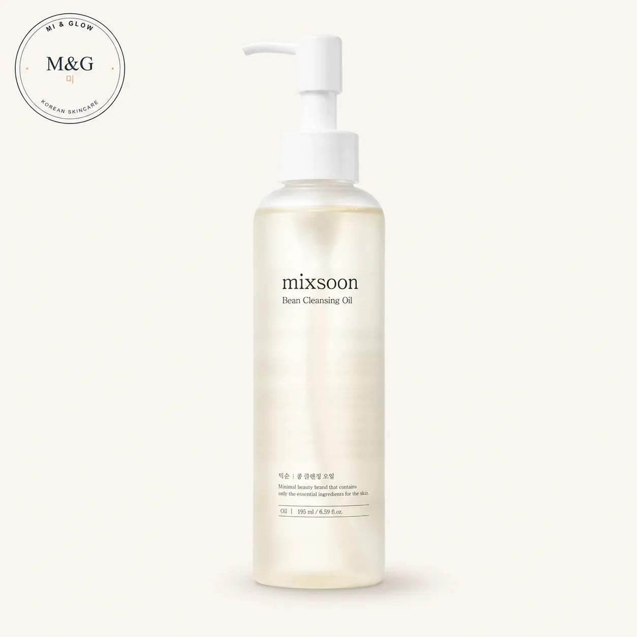 mixsoon Bean Cleansing Oil 195ml — minimalist Korean cleansing oil and makeup remover